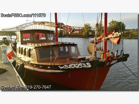 36'  1967 Chinese Junk 36 Motorsailer